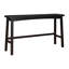 Transitional 4-Piece Pub Height Set, Table And Bar Stools Black Finish Solid Rubberwood Furniture