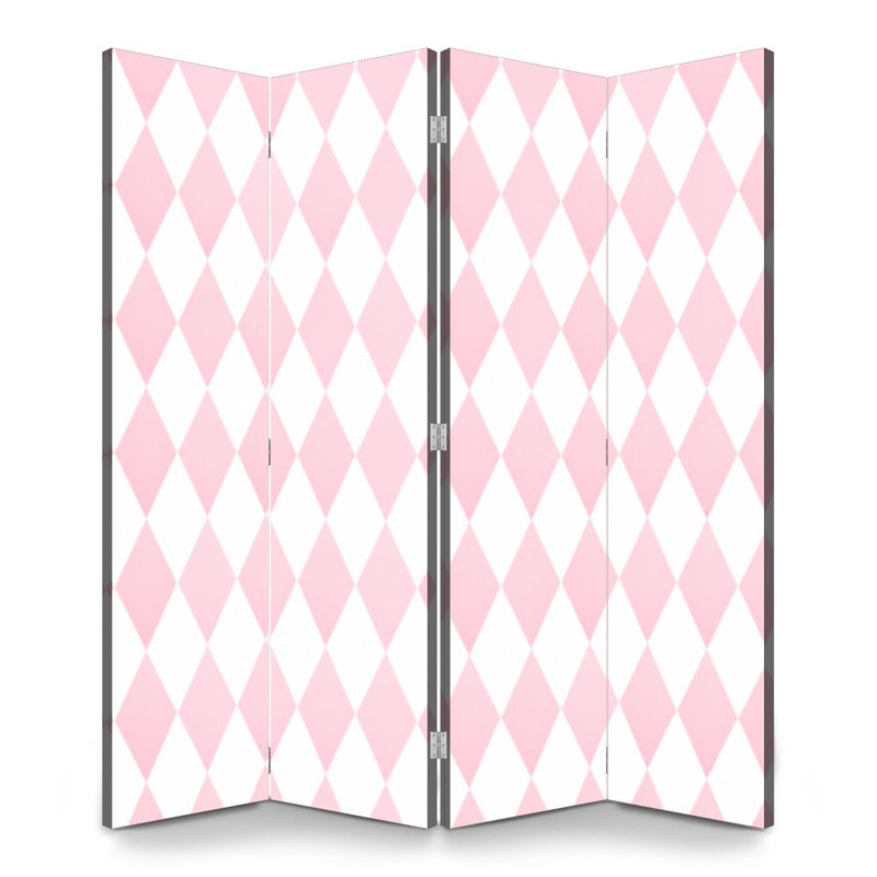 Paravent 4 panneaux à cloison pliable séparant la cloison de protection, 4, 71" H x 64" W x 1" D