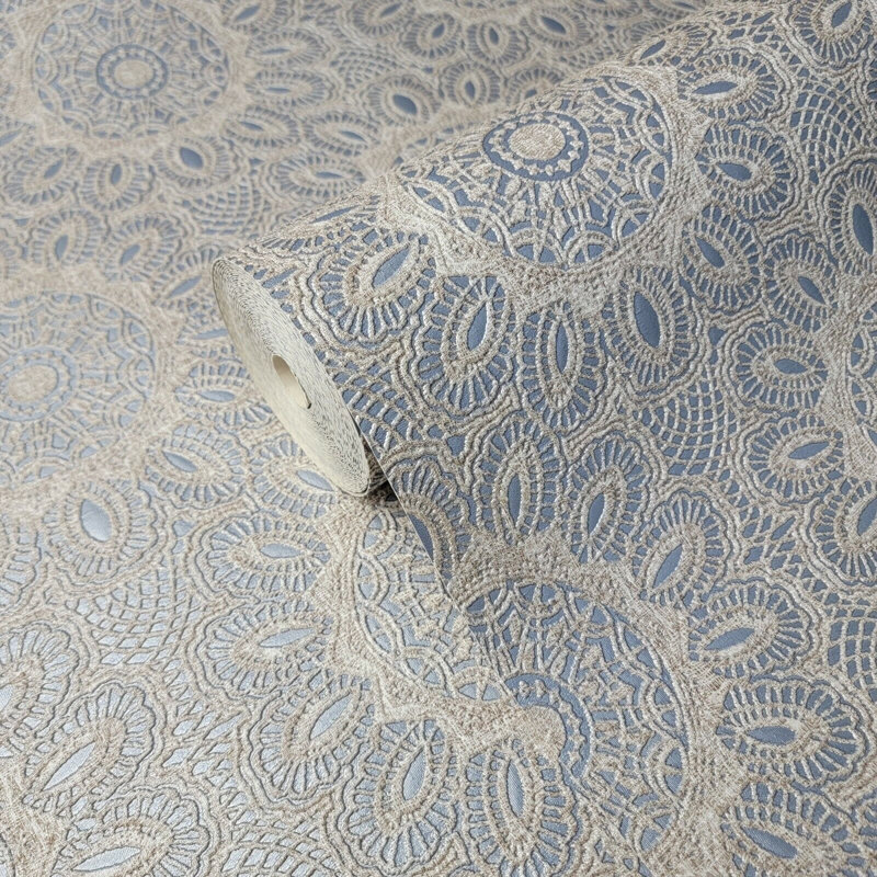 Rouleau de papier peint dentelle L 1,74 pi x l 33 po Mellette