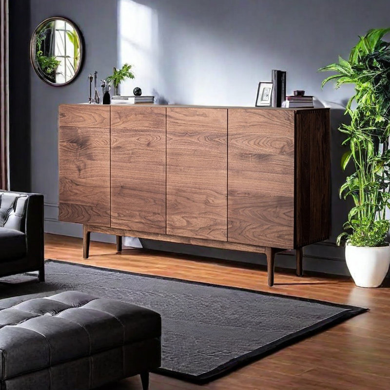 Jimella Solid Wood Accent Cabinet