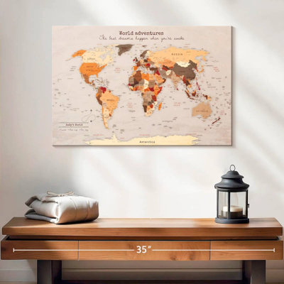 Carte du monde personnalisée