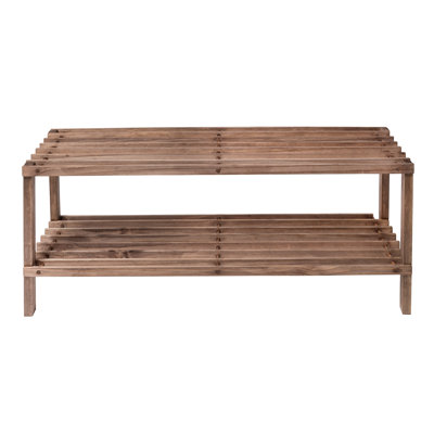 8 Pair Solid Wood Shoe Rack