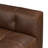 Capa 129" Full-Grain Genuine Italian Leather L-Shaped Corner Sectional Sofa in Chocolate Brown