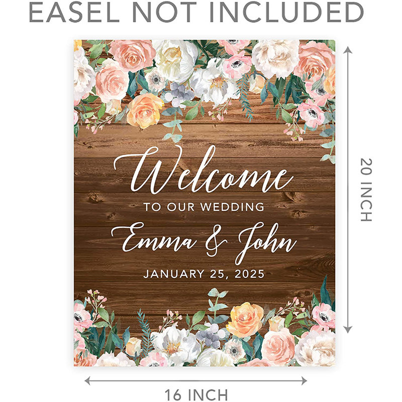 Livre d’or sur toile sur mesure florals, Oui