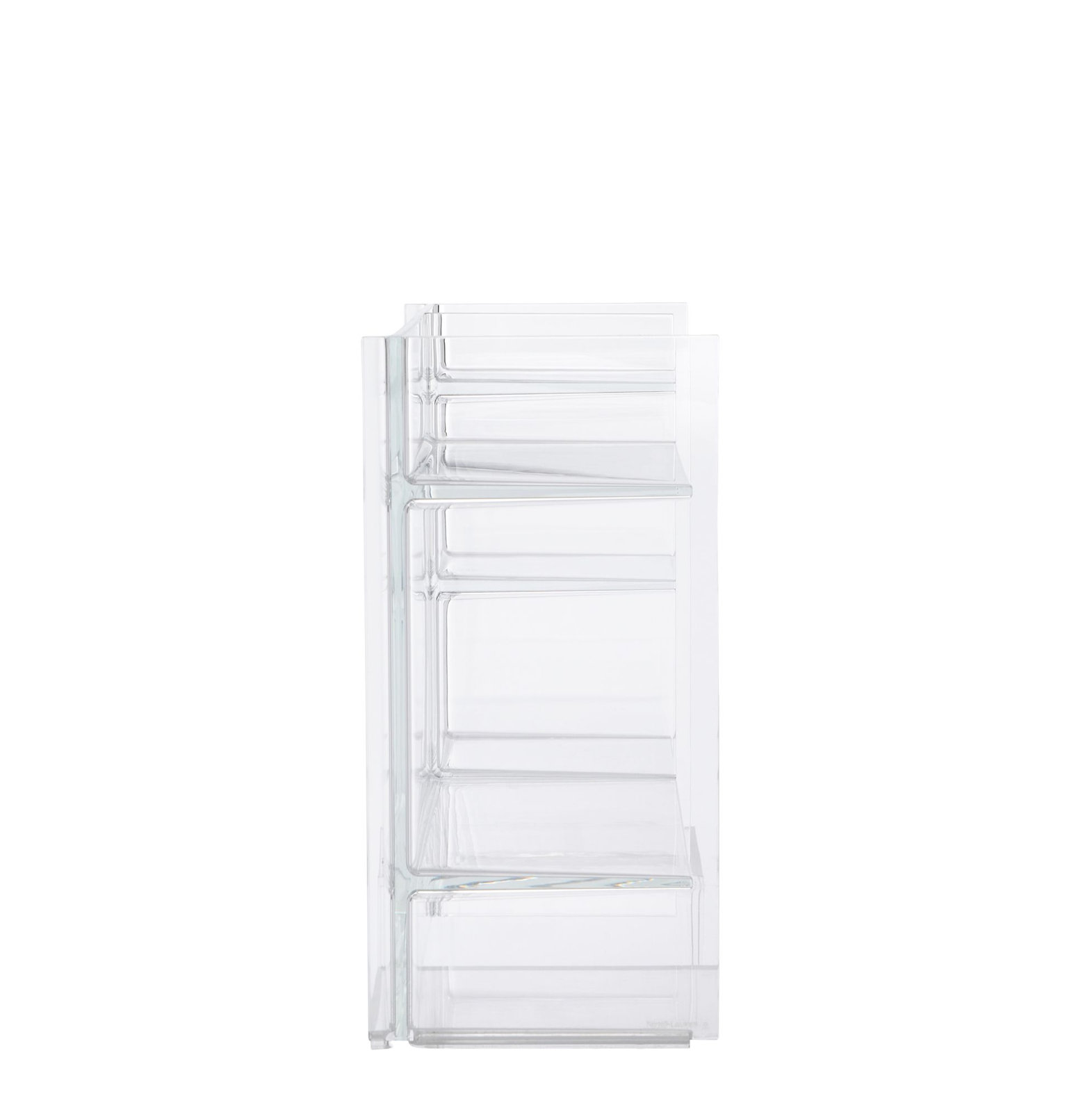 Sound-Rack 29.53'' W Plastic Shelving Unit, Crystal