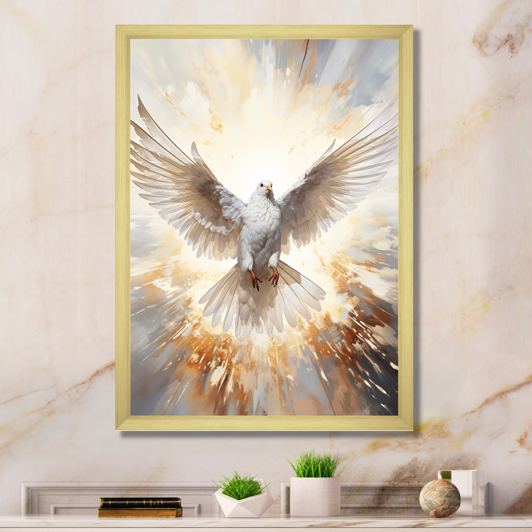 Christianity Dove Descent From Paradise - Christianity Canvas Prints Design Art