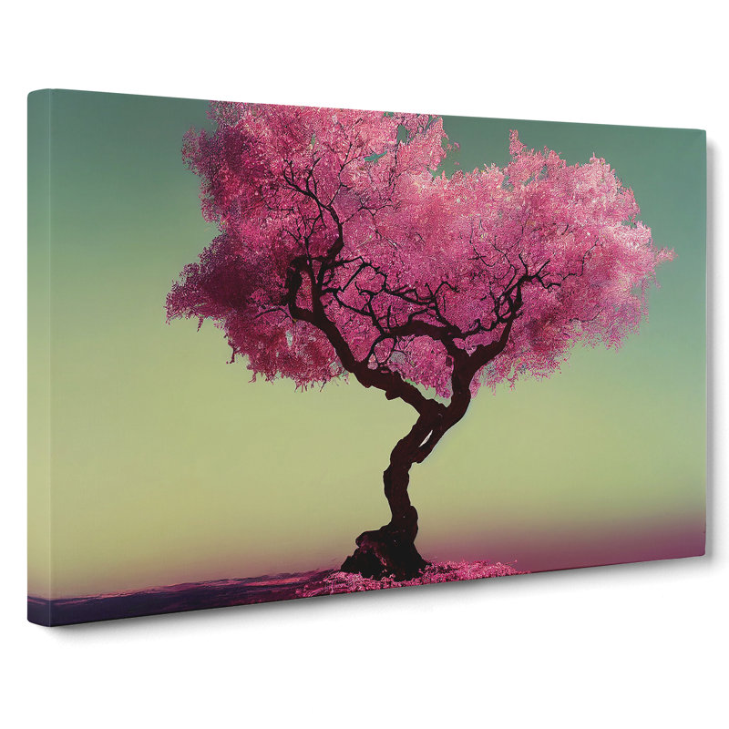 Brave Plum Blossom Tree - Wrapped Canvas, 35cm H x 50cm W x 3cm D