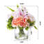 Arrangement floral rose dans un vase