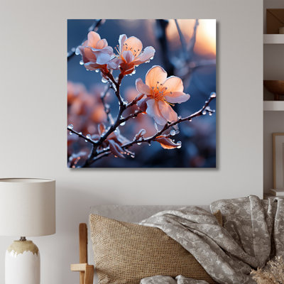 Hiver, fleurs de cerisier Blossoum IV - plantes et fleurs, art mural