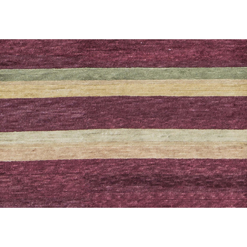 Tapis mauve et beige de haute qualité noué à la main