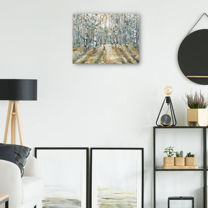 «Kaleidoscope Trees II» par Studio Arts, reproduction d'art sur toile, Toile tendue, H 11 po x l 14 po x P 1,5 po