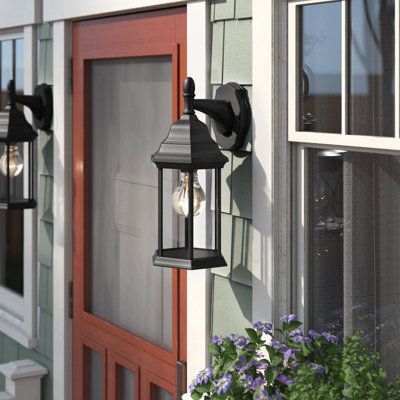 Sevier Small One Light Downlight Outdoor Wall Lantern from Generation Lighting 