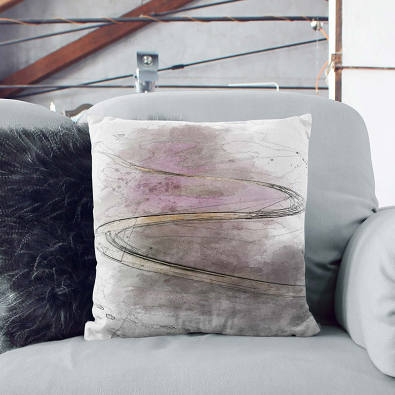 Square Throw Cushion, Black, 40cm H x 40cm W x 15cm D