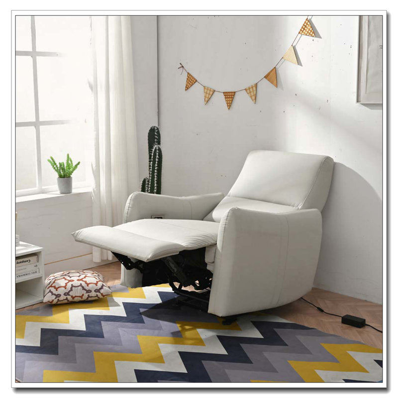 Fauteuil inclinable électrique avec port USB (Type-C), Gris clair