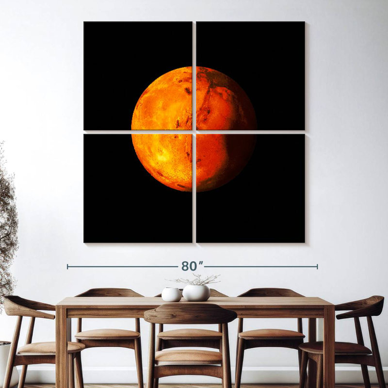 Oberle Mars Planet, 74" H x 74" W