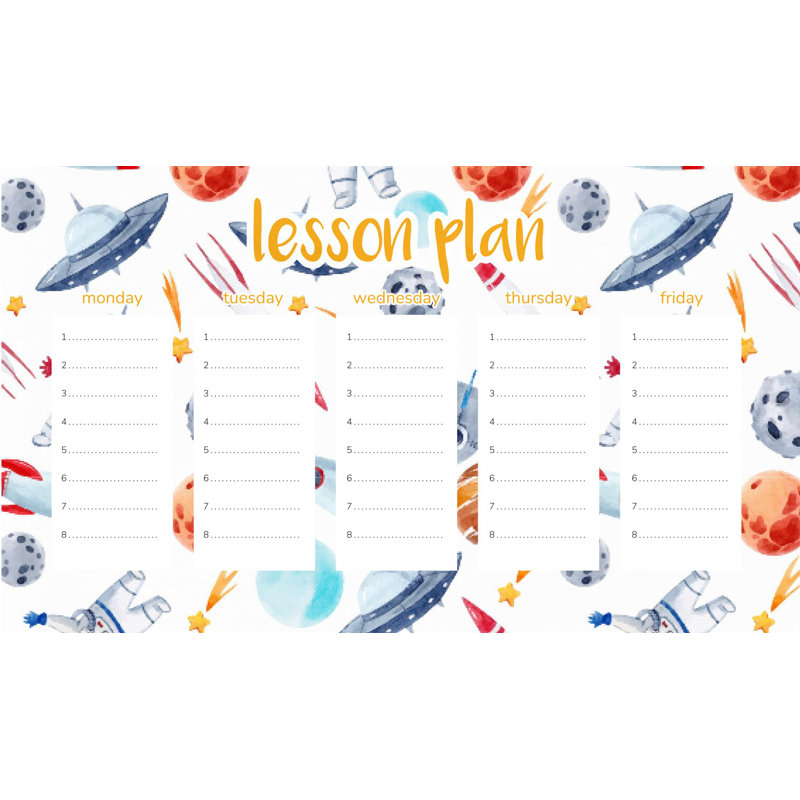 Magnetic Lesson Plan Little Astronaut in Space