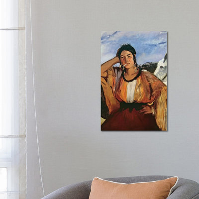 Gypsy With A Cigarette by Edouard Manet - Wrapped Canvas Print
