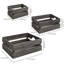 Solid Wood Decorative Bin-417576242