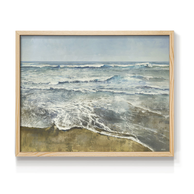 BEACHCOMBING - Reproduction encadrée - redéfinissable, H 8 po x l 10 po, Naturel