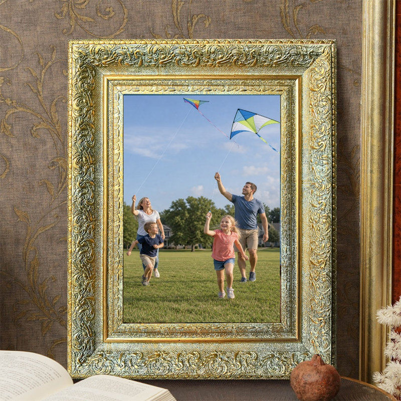 Cadre photo 3 lignes 8 "x 10" Antique Gold, Antique Gold, 3, 8" W x 10" H