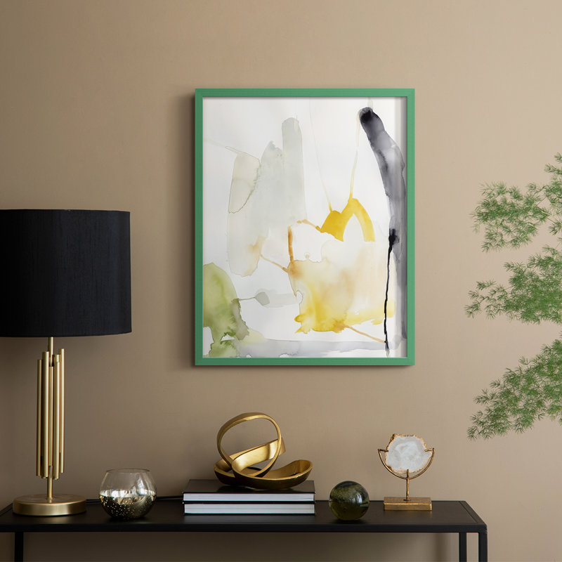 «Spanning Connections II», reproduction encadrée - bois massif, Green, H 30 po x l 24 po