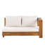Tatig 225cm Wide Acacia Patio Sofa with Cushions