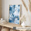 Abstrait art moderne abstrait en marbre bleu cristal VI-1482136983