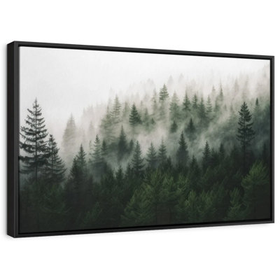 Nature «Fog Envelopped Forest Canvas Print»