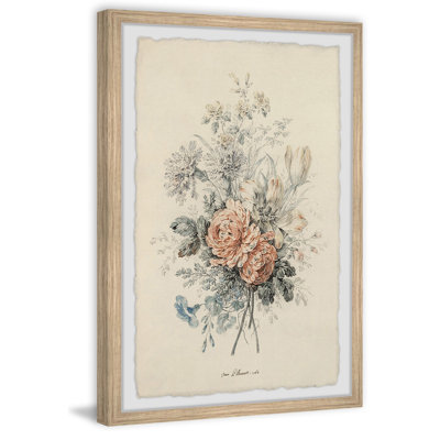 "Bouquet de fleurs", reproduction encadrée