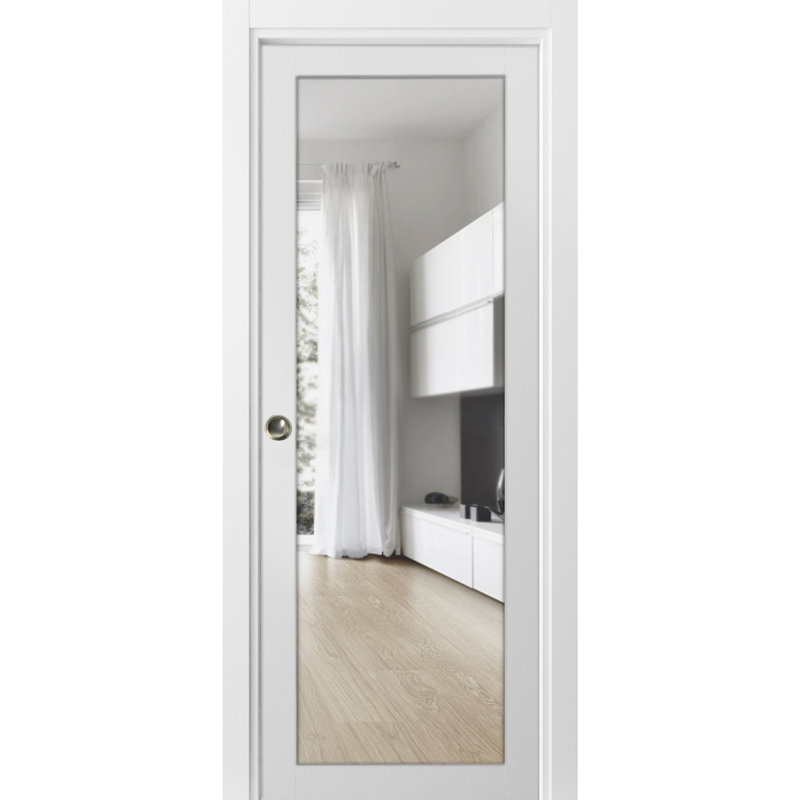 Porte de placard coulissante en bois Lucia, 36 po x 96 po