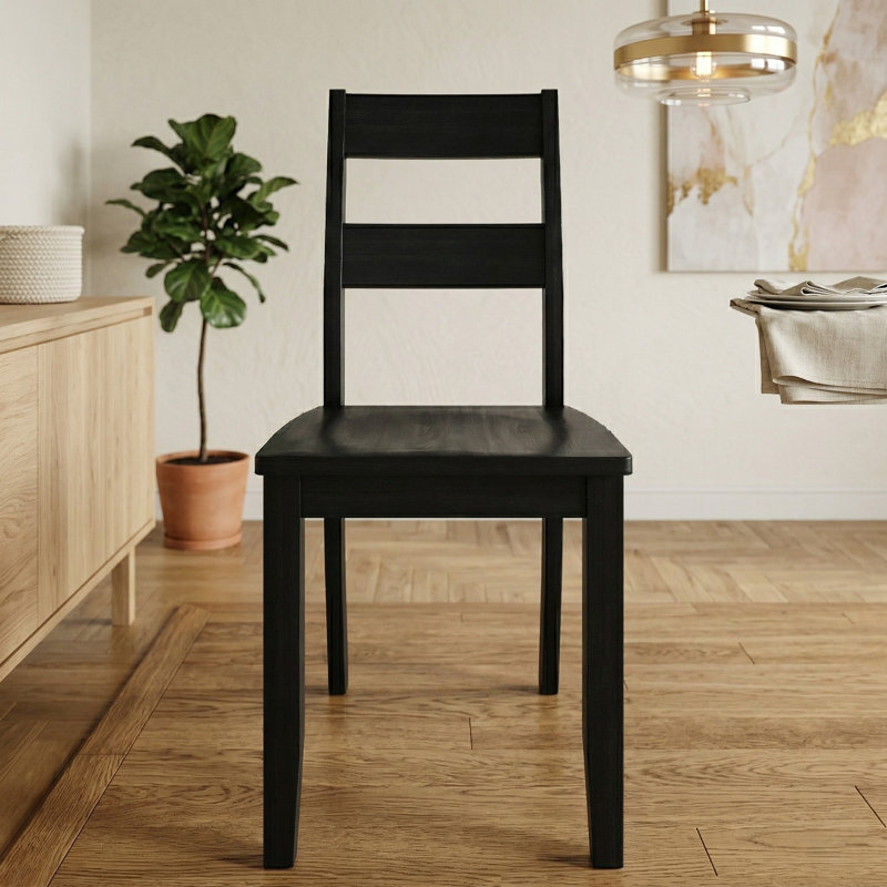 Chaise de salle à manger Bucy, Noir