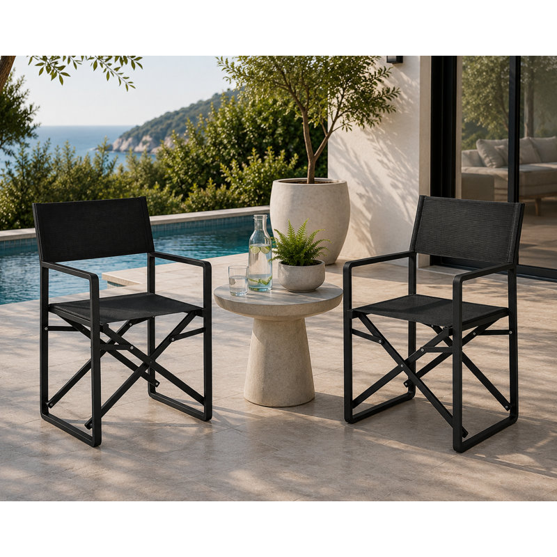 Sunset Director Chair, Black