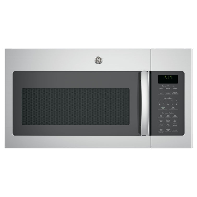 GE Appliances GE Appliances 30" 1.7 cu ft. 1000 - Watt Convertible Over-The-Range Microwave with Sensor Cooking