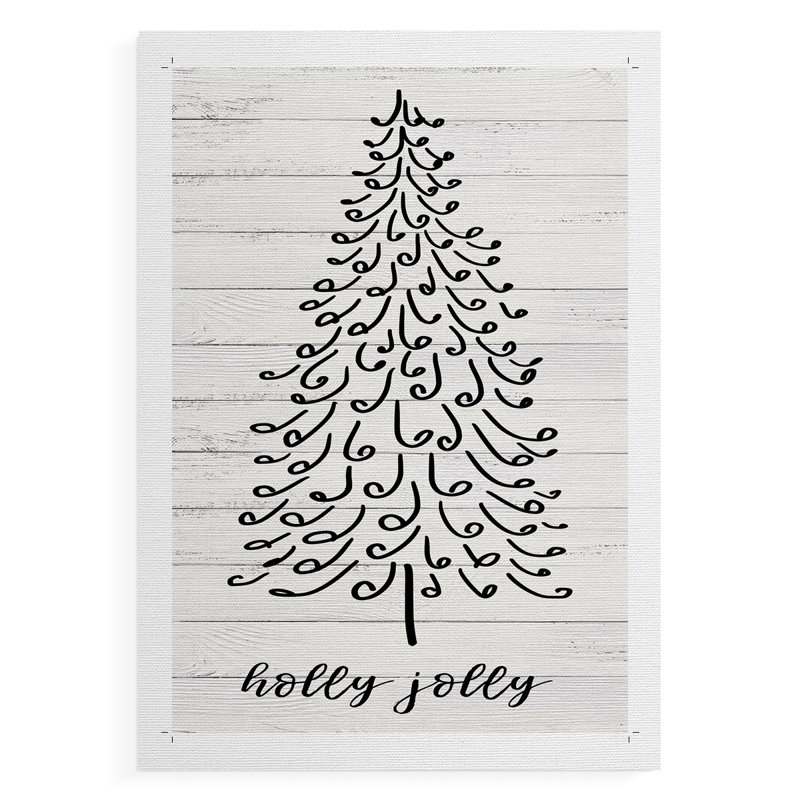 Holly Jolly - Impression sur toile seulement - NON CADRE