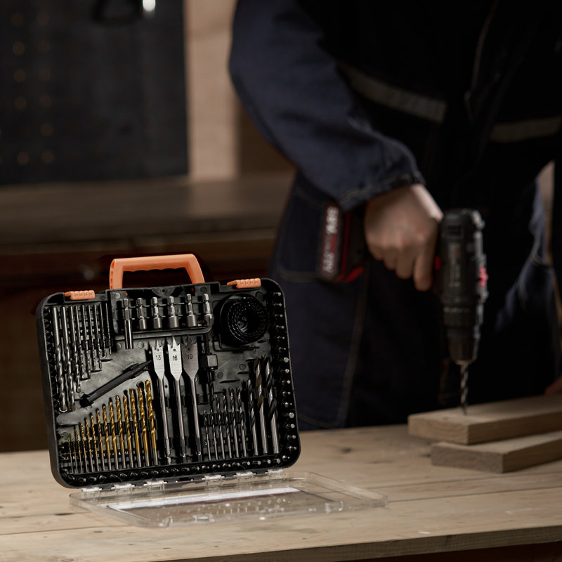 Drill Bit Set 100PCS Screwdriver Bit Set with Carrying Case Multi-purpose