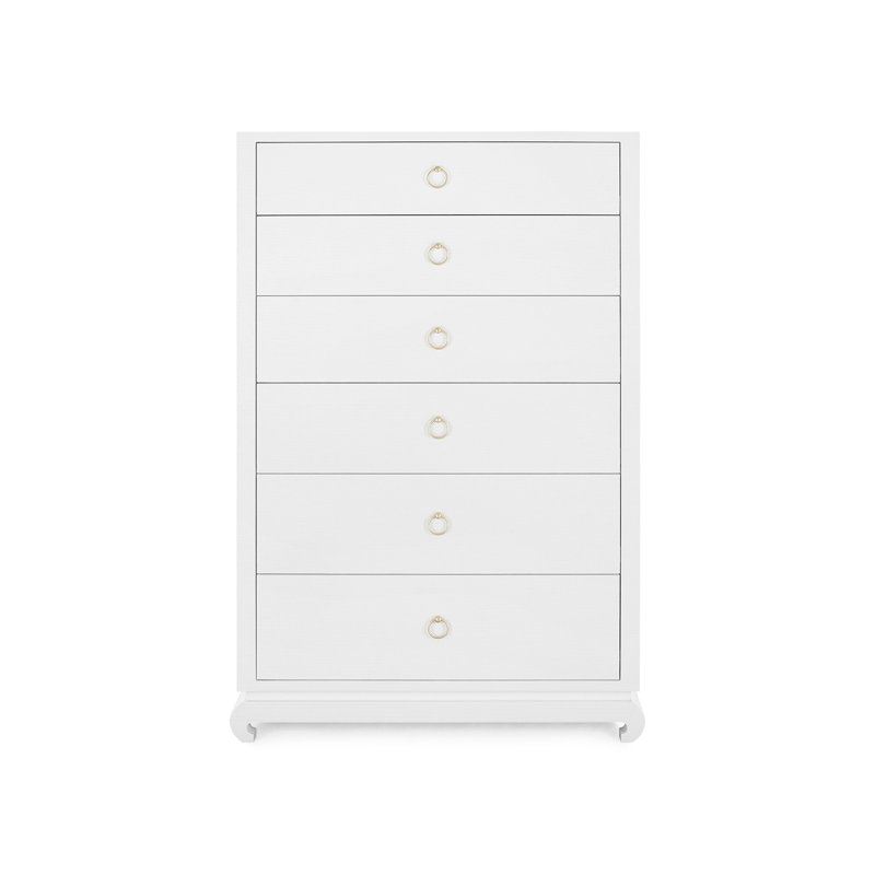 Ming 6 - Drawer Dresser, Chiffon White