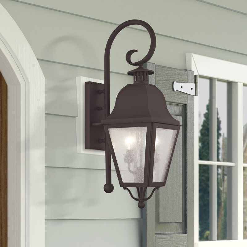 Arnfred Solid Brass Wall Light, 24.75" H x 8.25" W x 11.5" D, Bronze