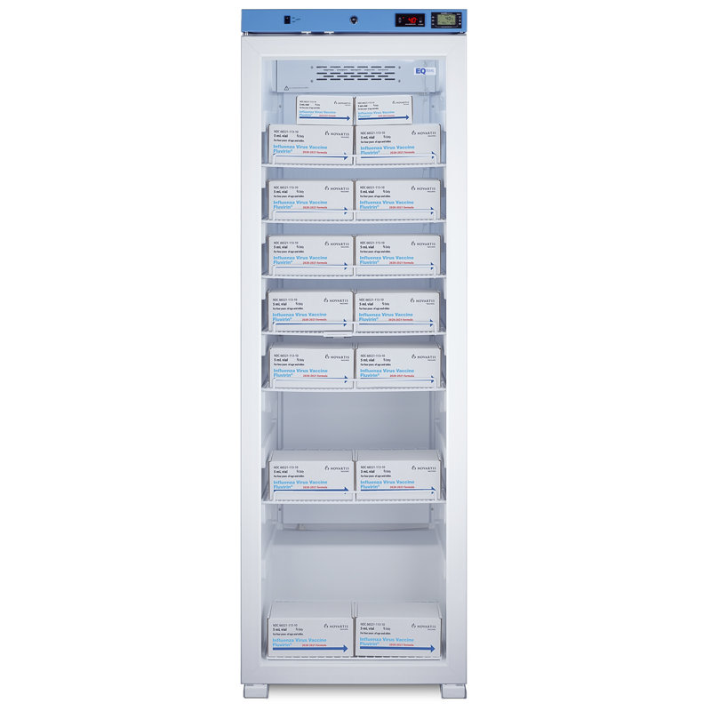 EQtemp 24" Wide Upright Healthcare Refrigerator, Certified to NSF/ANSI 456 Vaccine Storage, Left Handed