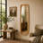 Wood Oval Minimalistic Room Wall Mirror-514771031