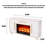 Modern light luxury electric fireplace with simulated fire heating core