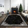 Monaco Series Abrstract Black/Gray/Ivory/Beige Area Rug