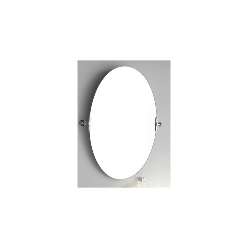 Flat Beveled Wall Mirror, Polished Brass