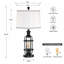 Lampe de table USB en métal Jahnai