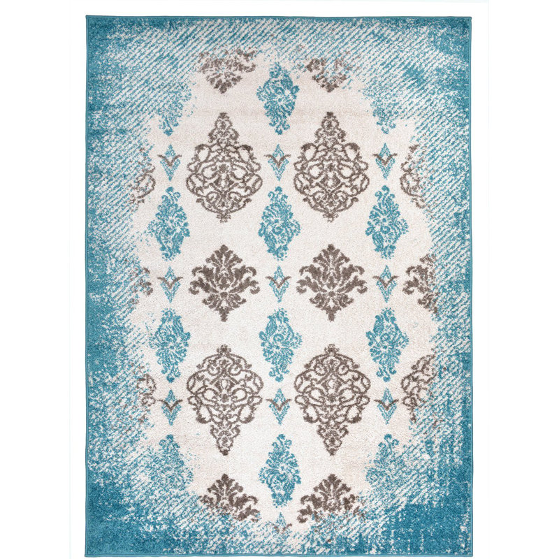 Beldale Damask Indoor Rug, Rectangle 4'11" x 6'11"