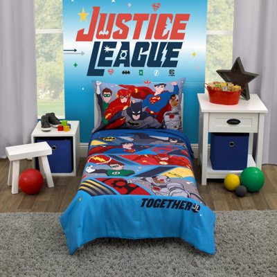 Ensemble de literie pour tout-petits 4 pièces Justice League