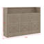 Lit armoire mural en bois intégré avec tablettes-1019339647