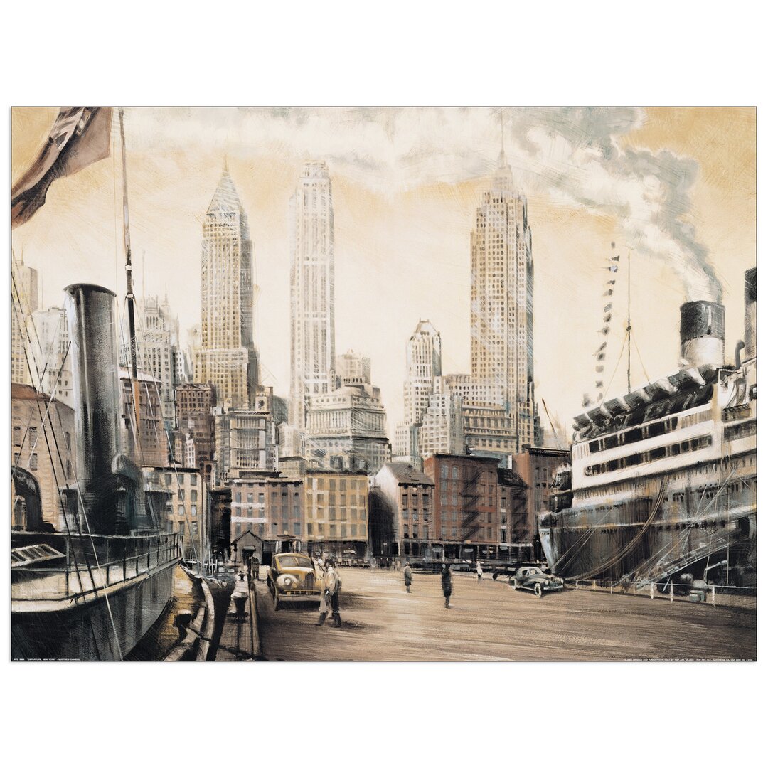 Paneel „To the Chrysler Building" von Daniels, Grafikdruck