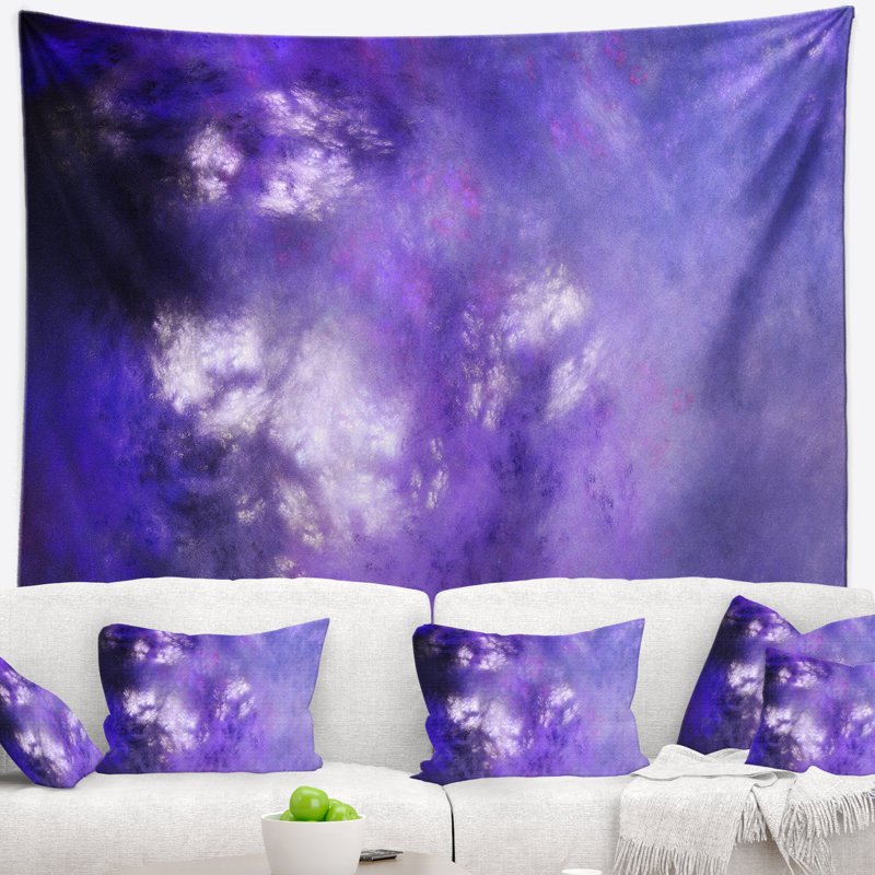 Tapisserie de ciel abstrait avec étoiles, H 32 po x l 39 po