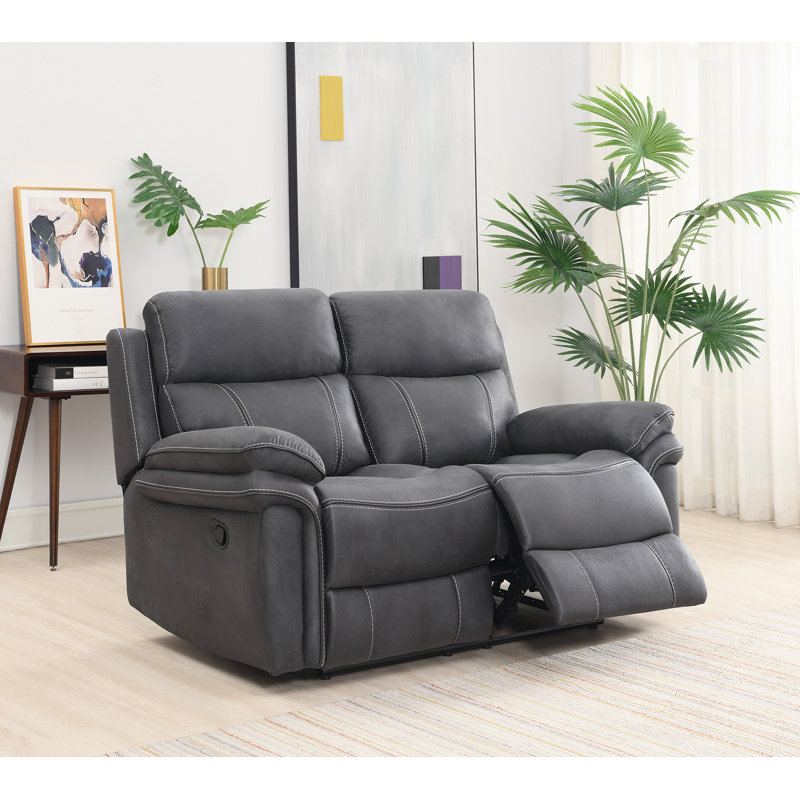 Adalynn Permian Seater Reclining Sofa, Charcoal Grey, 2