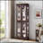 Illuminated Glass Curio Display Cabinet For Various Collections And Spaces-1336742900